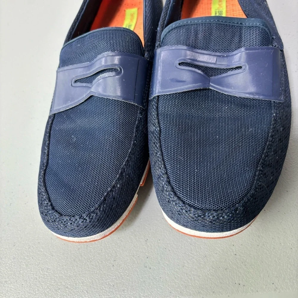 SWIMS Breeze Men's Blue Navy Penny Loafers Boat Shoes Water Size 8 Slip On
